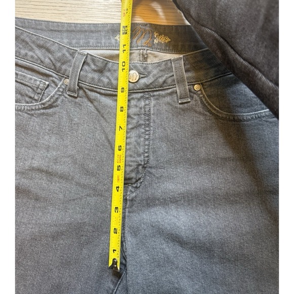 Miracle Body‎ Ladies Flare Leg Gray Jeans W/ Rhinestones On Back Pockets. Sz 14 - Picture 5 of 10